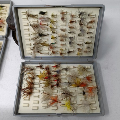 688A - Assorted fishing flies, in seven cases