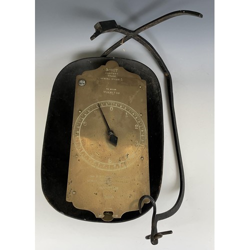 1807 - A pair of Salter's brass and cast metal weighing scales