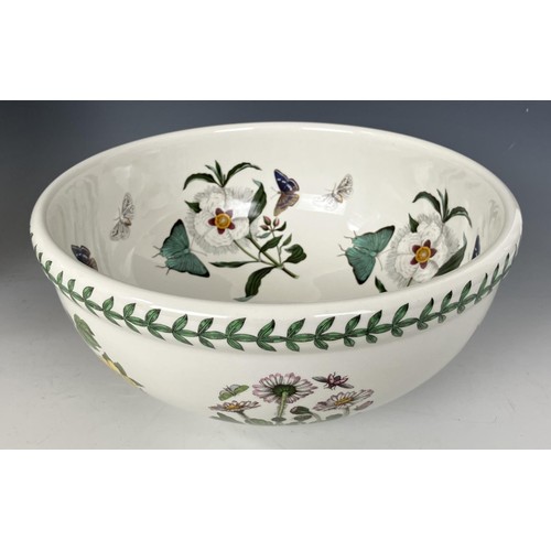 1810 - A Portmeirion Botanic Garden vase, 18cm high, a matching bowl and flan dish, 30 cm diameter, and ass... 