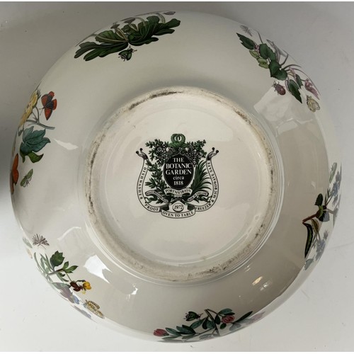 1810 - A Portmeirion Botanic Garden vase, 18cm high, a matching bowl and flan dish, 30 cm diameter, and ass... 