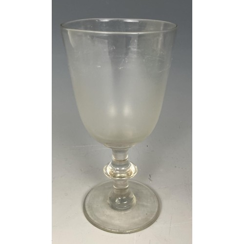 1815 - An 18th/19th century wine glass, four other glasses, a tyg, and two plates