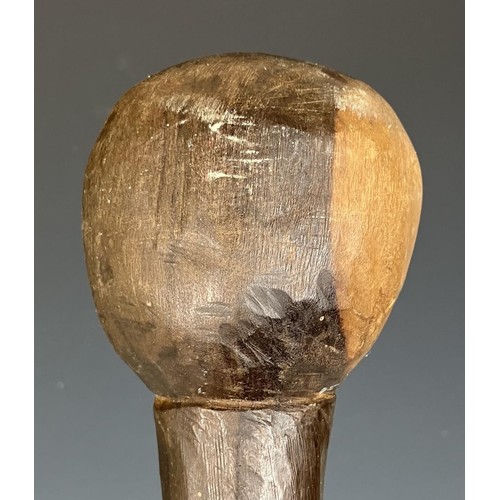 1822 - An African lignum vitae knobkerrie, 49 cm