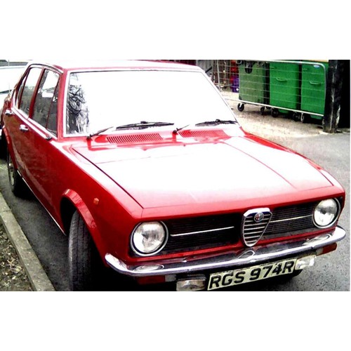 35 - 1977 Alfa Romeo Alfetta 1.6 Registration number RGS 974R Red, 1600 cc 101,000 recorded miles MOT/Tax... 