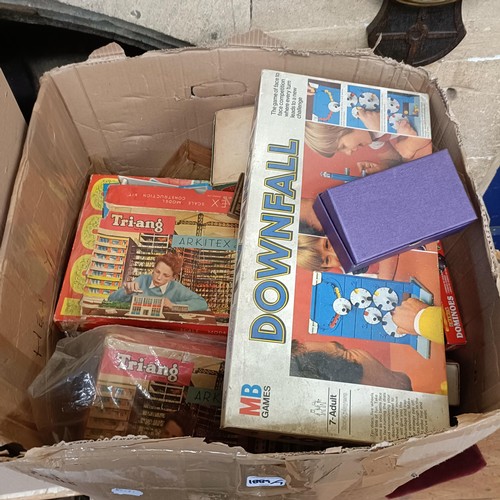 1899 - A large collection of assorted toys, dolls and board games (7 large boxes)