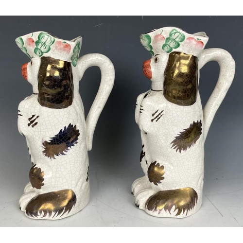 1836 - A pair of Staffordshire spaniel jugs, and assorted other ceramics and glassware (2 boxes)