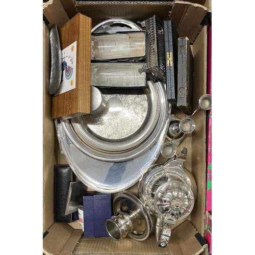 1854 - Assorted silver plate (box)