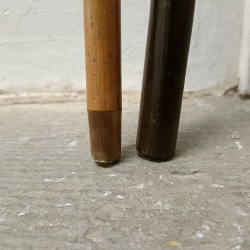 1917 - A silver mounted walking stick, and another (2)