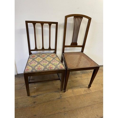 1965 - A bookcase, a side table, three mirrors, a drop leaf table, a nursing chair, two cast metal stands, ... 