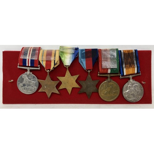 579 - A group of seven medals, awarded to Captain Alexander Wilson, comprising a British War Medal, Mercan... 