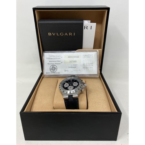 373 - A gentleman's stainless steel Bulgari Diagno Automatic wristwatch, boxed with paperwork