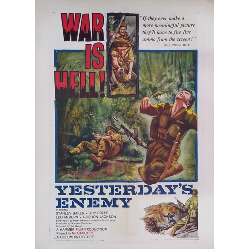 159 - Yesterday's Enemy, 1959, US One Sheet film poster, 68.6 x 104.0 cm, Carry On Up The Khyber/King Kong... 