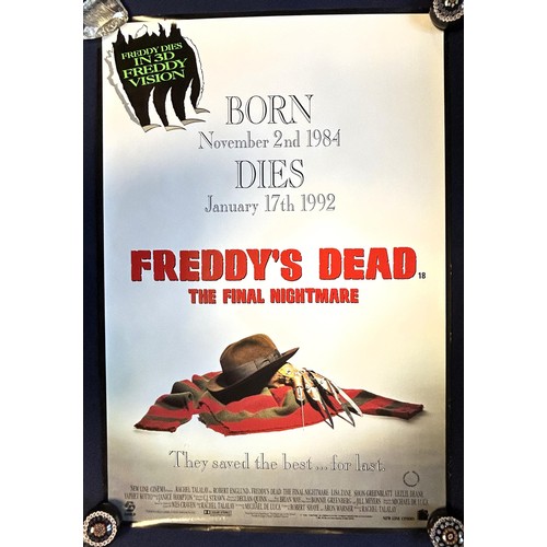 167 - Freddy's Dead: The Final Nightmare, 1991, UK one-sheet film poster, size 40 x 27 inches, The Boogeym... 