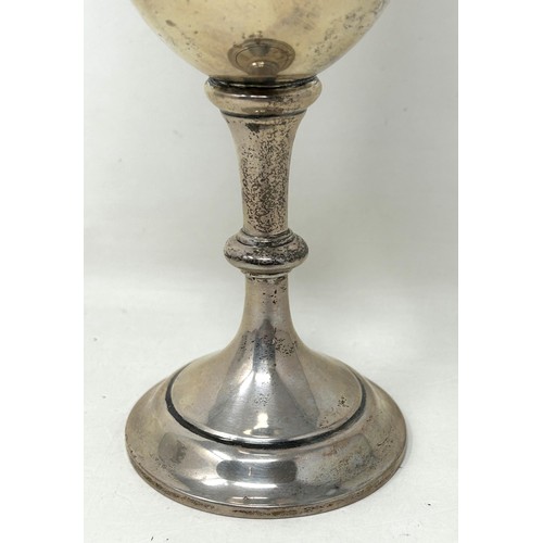 1 - A George V silver goblet, London 1930, 5.9 ozt