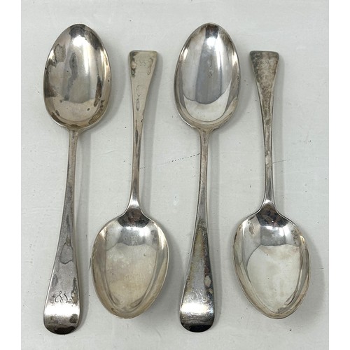 2 - A set of four Victorian Old English pattern serving spoons, by John Rounde & Son Ltd, London 189... 