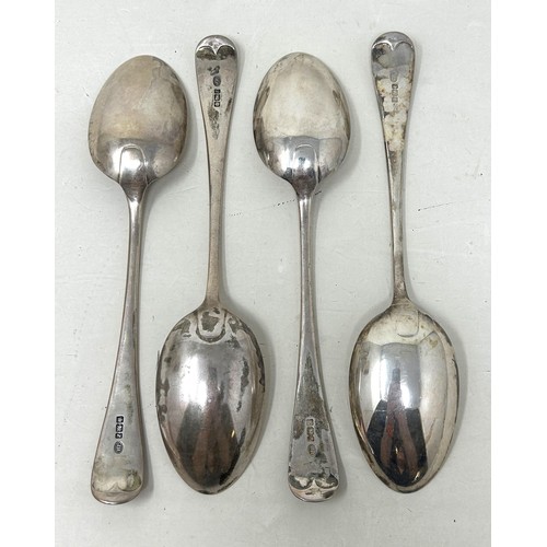 2 - A set of four Victorian Old English pattern serving spoons, by John Rounde & Son Ltd, London 189... 