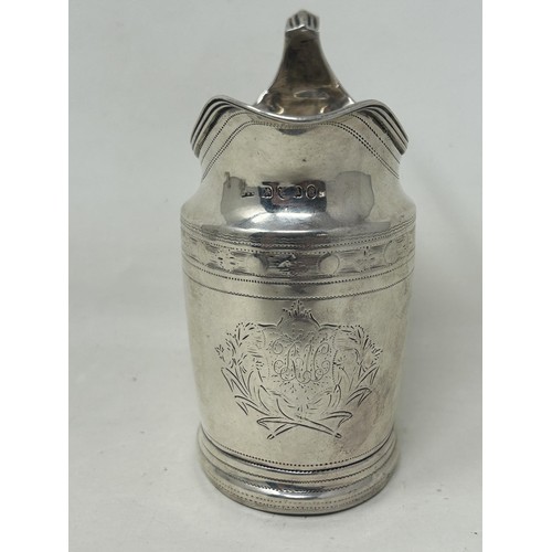 34 - A George III silver cream jug, London 1796, 4 ozt