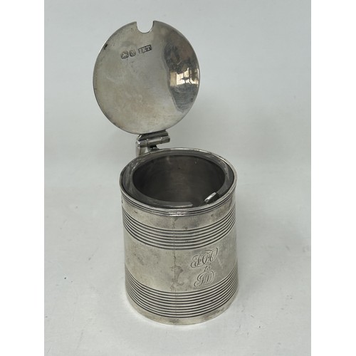 49 - A George III silver mustard, in the form of a tankard, London 1807, 2.3 ozt, and an associated spoon... 