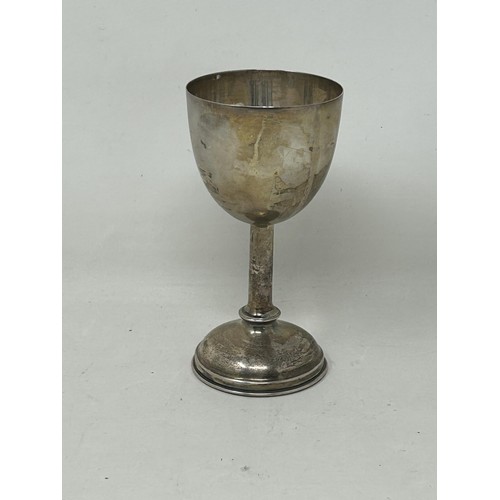 56 - A George V silver communion goblet, Birmingham 1934, 46 g