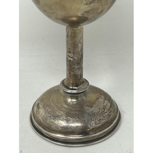 56 - A George V silver communion goblet, Birmingham 1934, 46 g