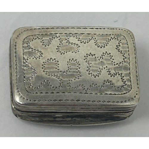 117 - A 19th century silver vinaigrette, marks rubbed, 6.4 g