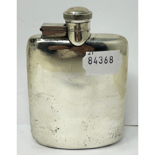 150 - A silver hip flask, Sheffield 1941