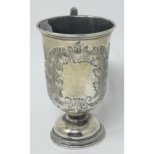 173 - A Victorian silver mug, Birmingham 1874, 2.6 ozt