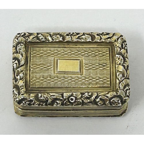 223 - A George IV silver gilt vinaigrette, London 1823, 21.6 g