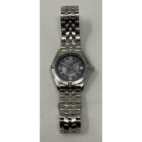 359 - A gentleman's stainless steel Breitling Wings wristwatch