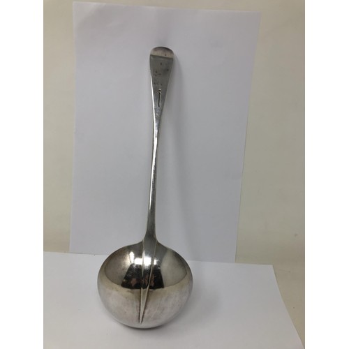 75 - A silver plated Hanovarian or rat tail punch ladle