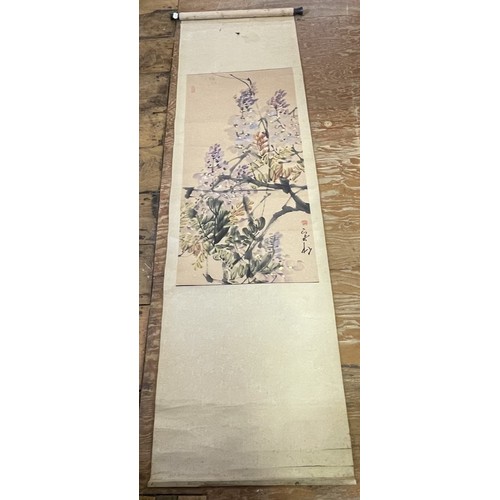 1084 - A Chinese scroll print