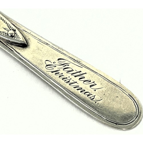 109 - A Tiffany & Co silver coloured metal letter opener, 21.2 g