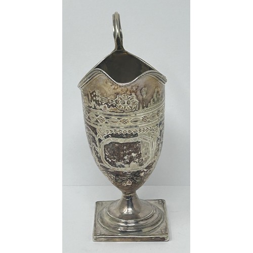 176 - A George III silver cream jug, London 1792