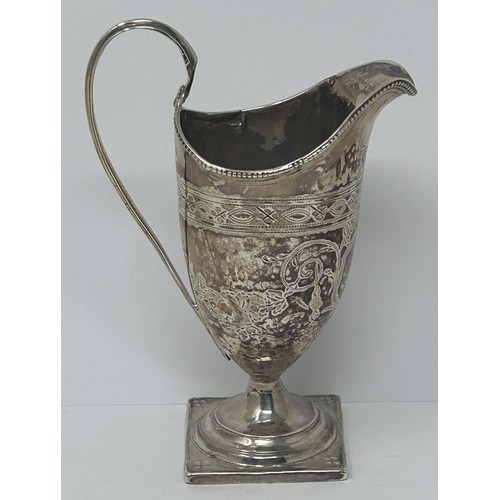 176 - A George III silver cream jug, London 1792