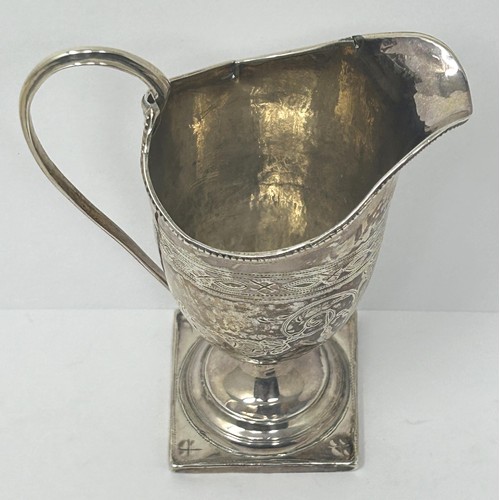 176 - A George III silver cream jug, London 1792