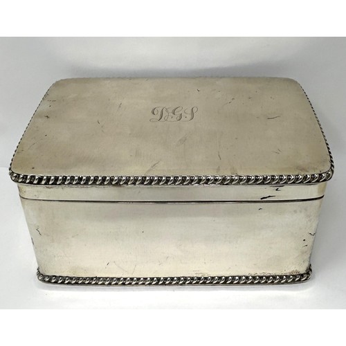 272 - A George V silver biscuit box, with lions mask ring handles, Sheffield 1924, 28.1 ozt