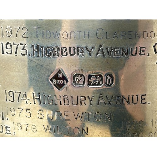 281 - A George V silver trophy cup, engraved Salisbury Primary Schools Challenge Cup, Sheffield 1913, 8.8 ... 