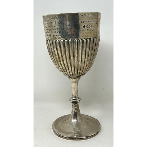 281 - A George V silver trophy cup, engraved Salisbury Primary Schools Challenge Cup, Sheffield 1913, 8.8 ... 