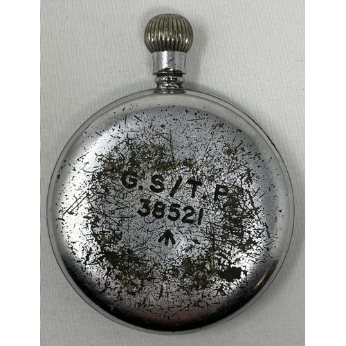 352 - An MOD issue open face pocket watch