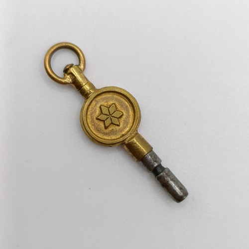 362 - An 18ct gold open face pocket watch, by F Whiteway of Ulverston, and an associated key (2)