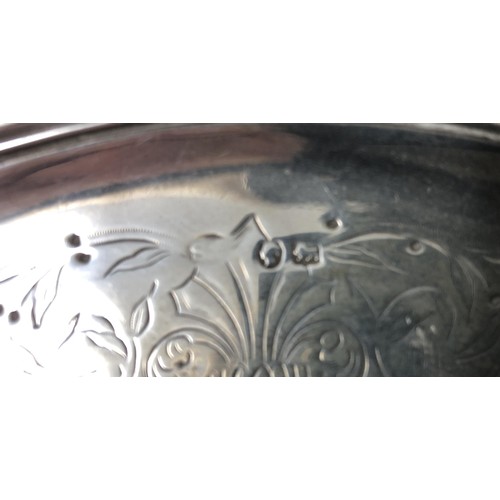 200 - A iVictorian silver salver, 16 ozt  26 cm wide