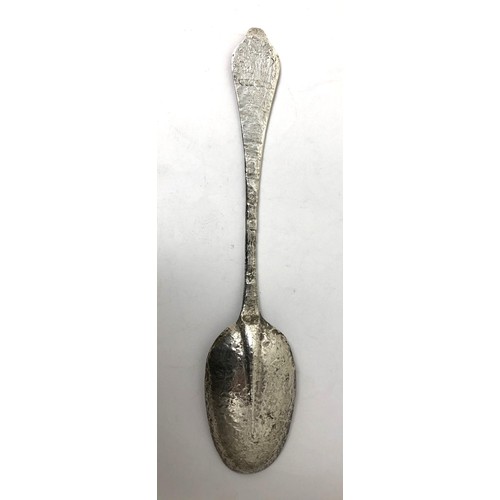 248 - A Charles II trefid rat tail spoon, London 1654, 1.3 ozt