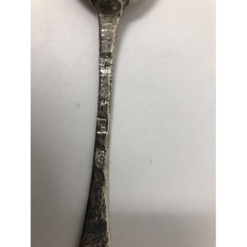 248 - A Charles II trefid rat tail spoon, London 1654, 1.3 ozt