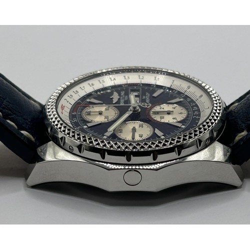 375 - A gentleman's stainless steel Breitling for Bentley Chronometer wristwatch, boxed with paperwork