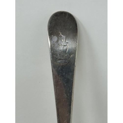 309 - A George III silver Old English pattern gravy spoon, London 1788, 1.3 ozt