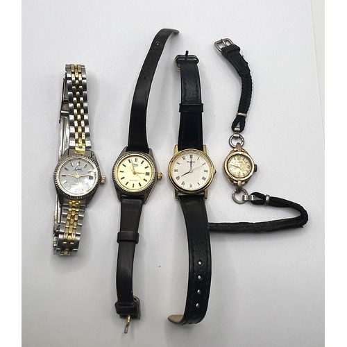 389 - Four ladies dress watches (4)