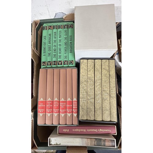 954 - Assorted Folio Society books (2 boxes)