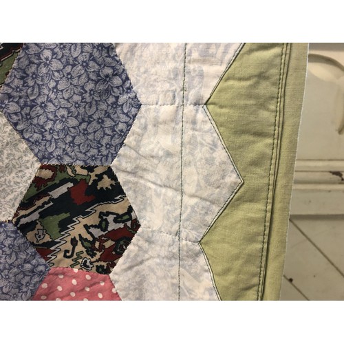 856 - A vintage patchwork quilt, and another (2)