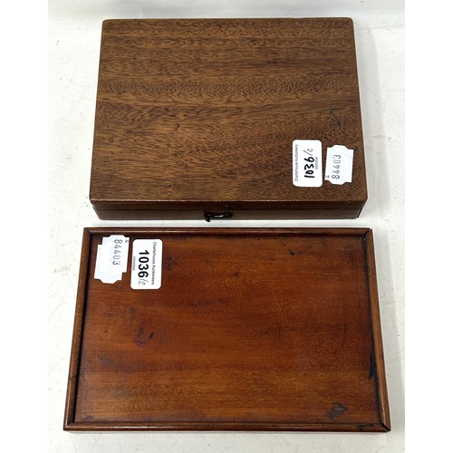 1036 - An early 20th century watercolour box, and another (2)