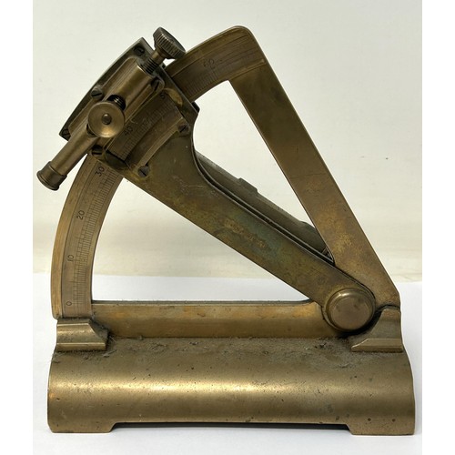 1042 - A brass inclinometer, by A G Thornton Ltd, Manchester