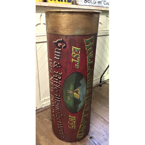 1064 - A shop sign, in the form of a shotgun cartridge, reading Holland & Holland, 125 cm wide